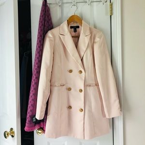 Blush Pink Trench Coat